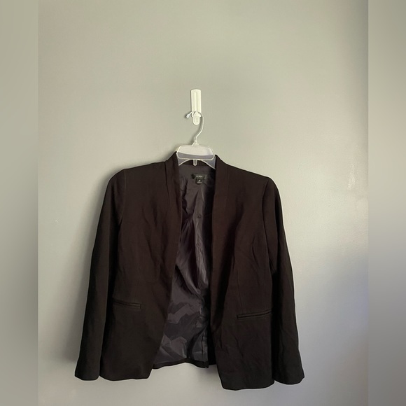 J.Crew Black Going Out Blazer in Stretch Twill Womens Size 12 - Picture 3 of 7